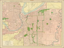 Kansas and Missouri Map By Rand McNally & Company