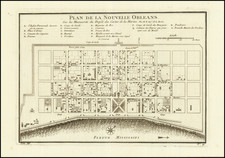 New Orleans Map By Jacques Nicolas Bellin