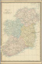Ireland Map By William Rand  &  Andrew McNally