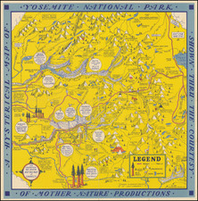 Yosemite Map By Lindgren Brothers