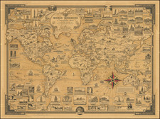 World and Pictorial Maps Map By Ernest Dudley Chase