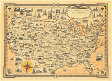 United States and Pictorial Maps Map By Ernest Dudley Chase