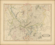 Mitteldeutschland Map By William Home Lizars