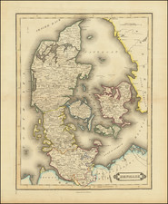 Denmark Map By William Home Lizars