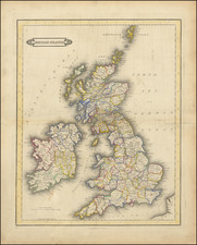 British Isles Map By William Home Lizars