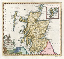 Europe and British Isles Map By Thomas Kitchin