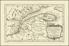 Carte Du Cours Du Fleuve De St. Laurent Depuis son Embouchere jusqu'au dessus de Quebec. . . 1757