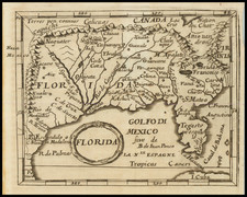 Florida, South and Southeast Map By Johann Christoph Beer