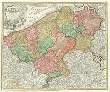 Europe and Netherlands Map By Johann Baptist Homann