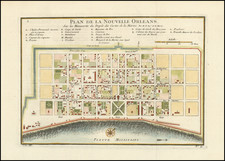 New Orleans Map By Jacques Nicolas Bellin