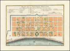 New Orleans Map By Jacques Nicolas Bellin