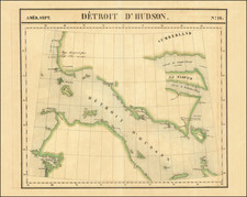 Polar Maps and Eastern Canada Map By Philippe Marie Vandermaelen