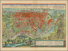 Egypt Map By Georg Braun  &  Frans Hogenberg