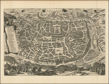 Jerusalem Map By Nicolaes Visscher I