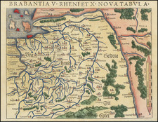 Netherlands, Belgium and Mitteldeutschland Map By Sebastian Munster