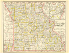 Missouri Map By George F. Cram