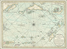 (Spice Islands) A New Chart of the Banda Sea, Including The Isles of Amboyna, and Banda, Those of Bouro, Ceram and The Circumjacent Islands; with the N.E. End of Timor . . .  [with inset maps of Bay of Amboyna and Islands of Banda, Goonong-Appee and Banda Neira] By Laurie & Whittle