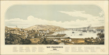 San Francisco & Bay Area Map By Henry Firks / Schmidt Label & Litho. Co.