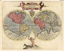 World and World Map By Cornelis van Wytfliet