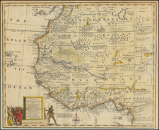 (Negroland) A New & Accurate Map of Negroland and the Adjacent Countries also Upper Guinea, showing the Principal European Settlements & distinguishing wch. belong to England, Denmark, Holland &c The Sea Coast & some of the Rivers being Drawn from Surveys & the best modern Maps and Charts & regulated by Astronl. Observns. By Emanuel Bowen