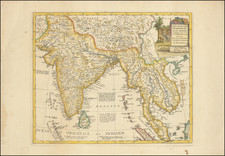 Nuova Esatta Carta dell' Imperio del Gran Mogol coll' India di qua e di la dal Gange, e paesi vicini  . . . 