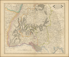 Süddeutschland Map By Daniel Lizars