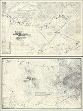 [ The First SCORE Off-Road Desert Race Course Maps ]  Mickey Thompson's SCORE Parker 400 -- Arizona Side and California Side