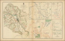Mid-Atlantic, Southeast, Midwest, Plains and Civil War Map By Julius Bien & Co. / U.S. War Department