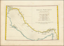 Middle East, Arabian Peninsula and Persia & Iraq Map By Jean-Baptiste Bourguignon d'Anville