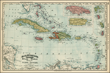 Caribbean Map By Rand McNally & Company