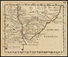 Argentina and Uruguay Map By Pierre Du Val / Johann Hoffmann