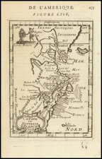 New England, Mid-Atlantic and Eastern Canada Map By Alain Manesson Mallet