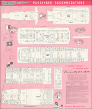 Pacific Ocean, Pictorial Maps and Curiosities Map By American President Lines