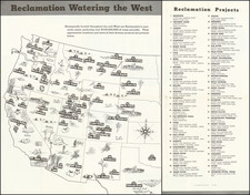 United States, Plains, Southwest, Rocky Mountains, Pacific Northwest, Pictorial Maps and California Map By U.S. Government Printing Office