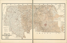 California Map By E.W. Nolan  &  Harvey J. Sarter