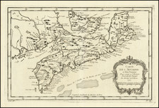 Eastern Canada Map By Jacques Nicolas Bellin