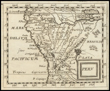 Peru & Ecuador Map By Pierre Du Val / Johann Hoffmann