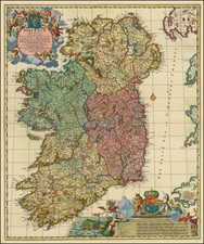 Ireland Map By Nicolaes Visscher II