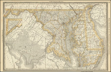 Maryland and Delaware Map By Rand McNally & Company