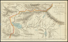 Central Asia & Caucasus and Russia in Asia Map By Royal Geographical Society / Edward Weller