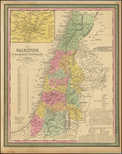 Holy Land Map By Thomas, Cowperthwait & Co.