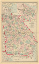 Georgia Map By Frank A. Gray