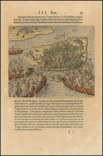 (Siege of St. Maro Island, Brazil -- Fort Bertioga) By Theodor De Bry