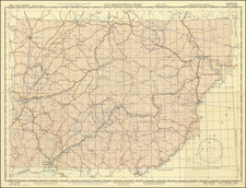 China, Korea and Russia in Asia Map By U.S. Army Map Service