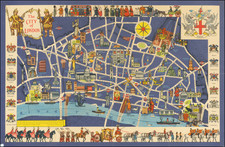 London and Pictorial Maps Map By Mary Sims