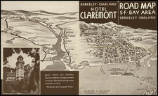 San Francisco & Bay Area Map By Hotel Claremont