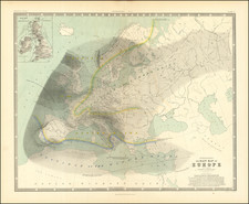 Europe Map By W. & A.K. Johnston