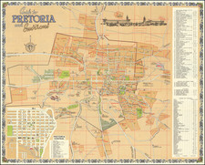 South Africa Map By William Brown & Davis, Ltd.