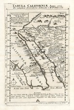 Southwest, Mexico, Baja California and California Map By Fr. Eusebio Kino