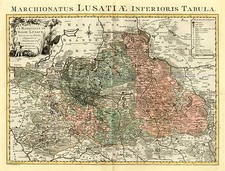 Europe and Germany Map By Johannes Covens  &  Cornelis Mortier